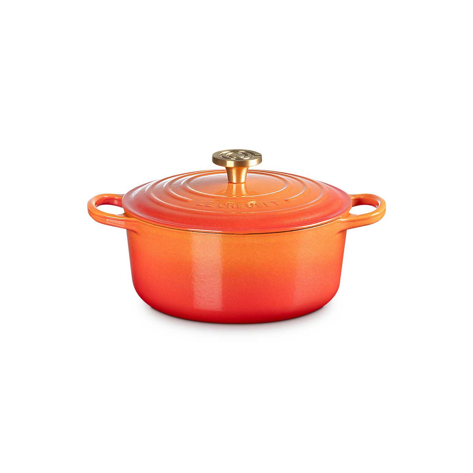 Le Creuset Signature Round Casserole 24cm - Flamme Doree